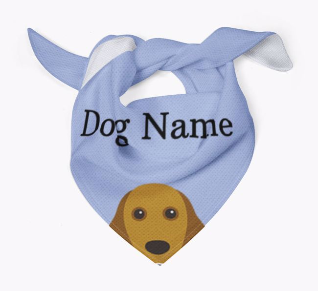 Personalised Dog Bandana with Peeking Yappicons for {dogsName}